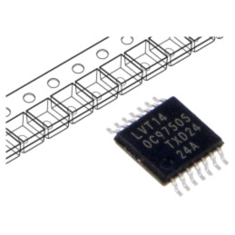 IC: digital; hex,invertor,circuit trigger Schmitt; NOT; Ch: 6