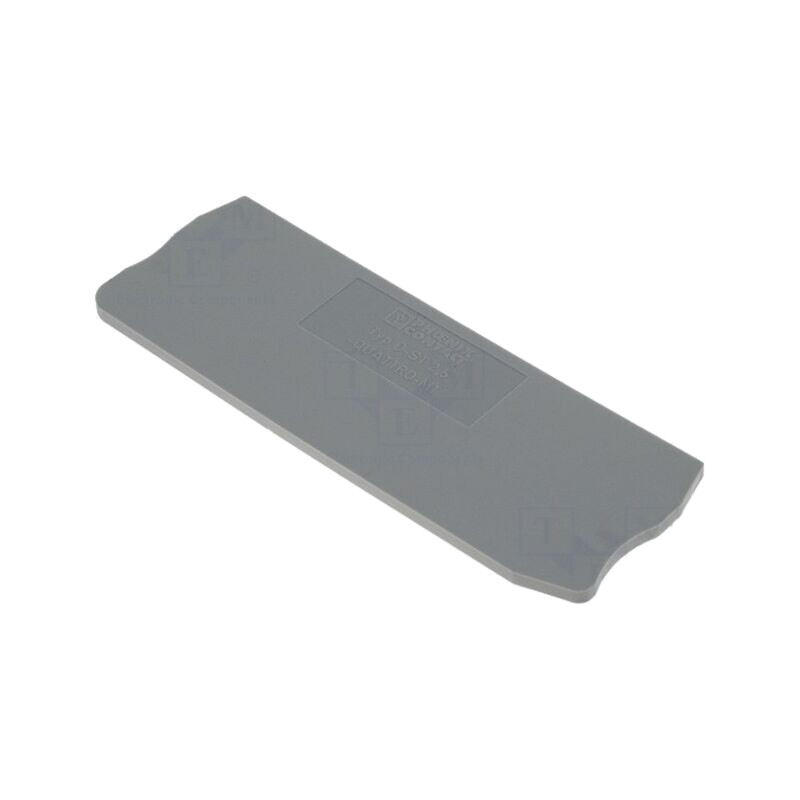 Placă extremitate; gri; Lăţ: 2,2mm; Înălţ: 36,5mm; L: 84mm Placă extremitate; gri; Lăţ: 2,2mm; Înălţ: 36,5mm; L: 84mm