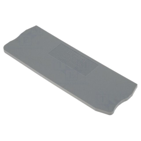 Placă extremitate; gri; Lăţ: 2,2mm; Înălţ: 36,5mm; L: 84mm