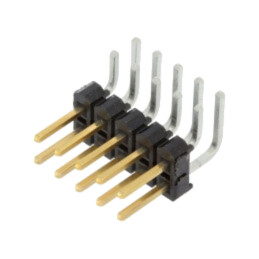 Conector: şiruri pini; şir pini; tată; PIN: 10; în unghi 90°; THT