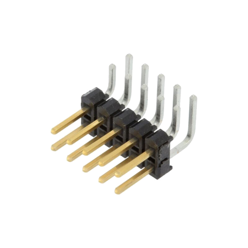 Conector: şiruri pini; şir pini; tată; PIN: 10; în unghi 90°; THT Conector: şiruri pini; şir pini; tată; PIN: 10; în unghi 90°; THT