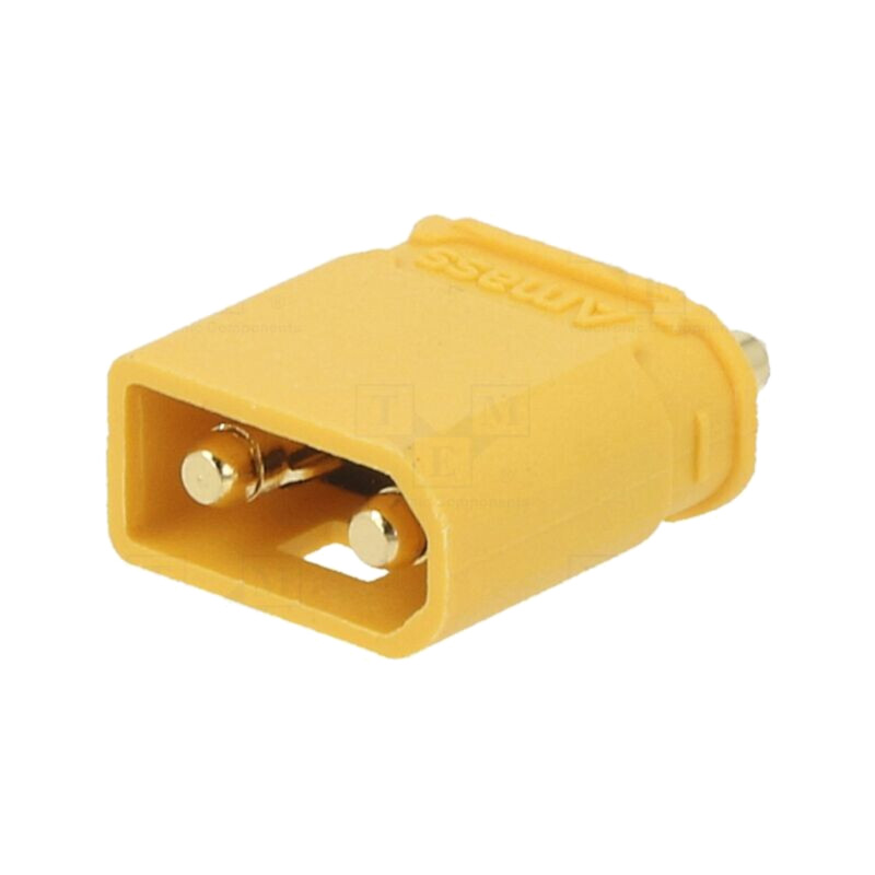 Conector: alimentare DC; soclu; XT30; tată; PIN: 2; pentru PCB; THT