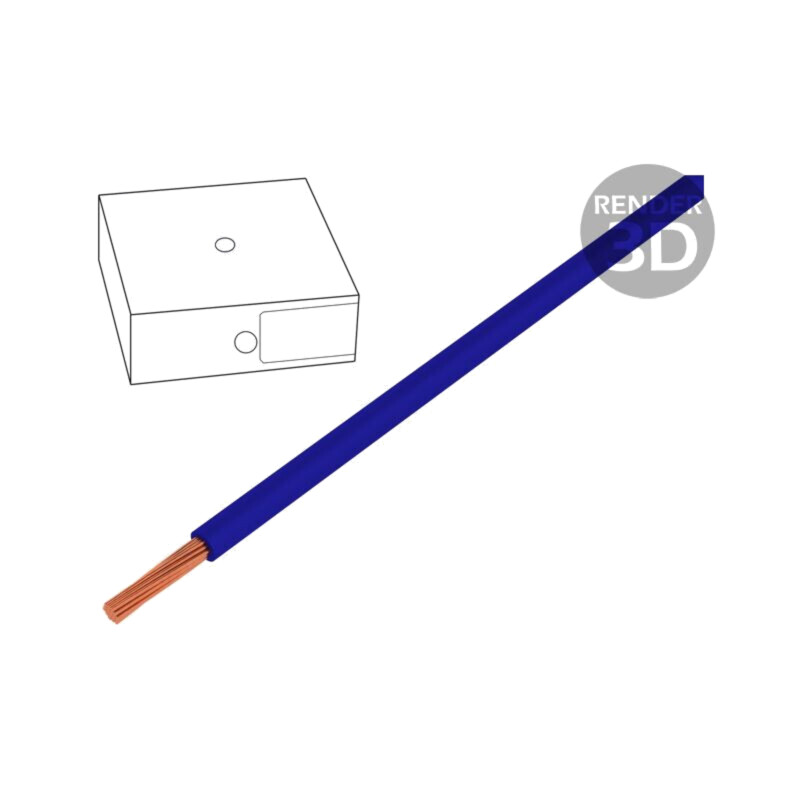 Cablu; H05V-K; litat; Cu; 1mm2; PVC; albastru ultramarin; 300V,500V Cablu; H05V-K; litat; Cu; 1mm2; PVC; albastru ultramarin; 300V,500V