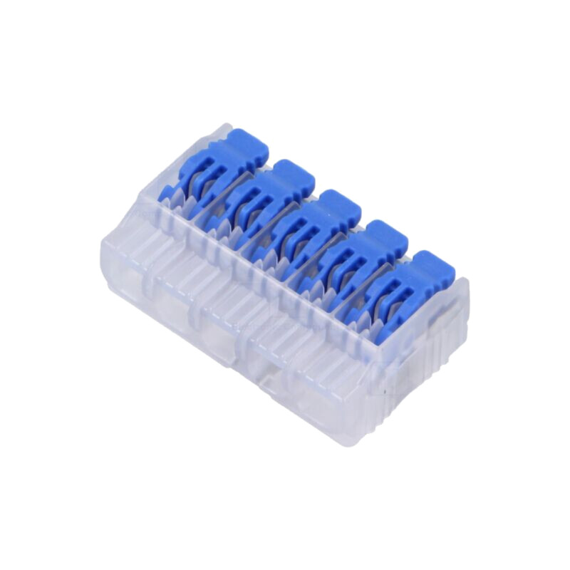 Cu eliberare rapidă; bornă cu arc; 0,14÷4mm2; 600V; 32A; pe cablu Cu eliberare rapidă; bornă cu arc; 0,14÷4mm2; 600V; 32A; pe cablu