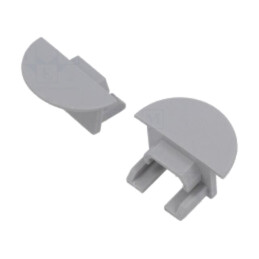 Obturator pt.LED profile; gri; PDS-NK