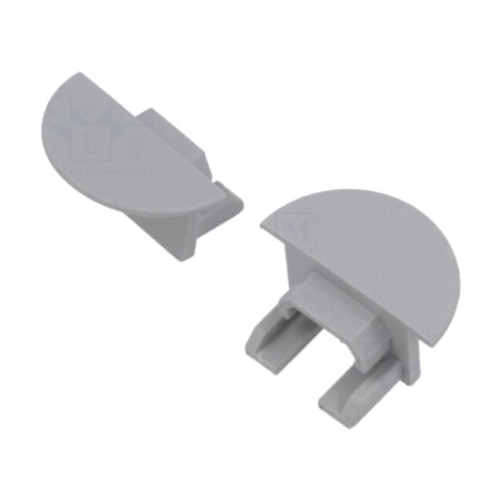 Obturator pt.LED profile; gri; PDS-NK