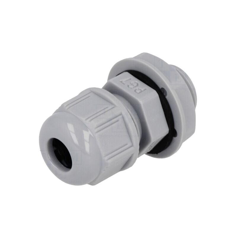 Garnitură de etanşare; PG7; IP68; poliamidă; gri închis; UL94V-2 Garnitură de etanşare; PG7; IP68; poliamidă; gri închis; UL94V-2