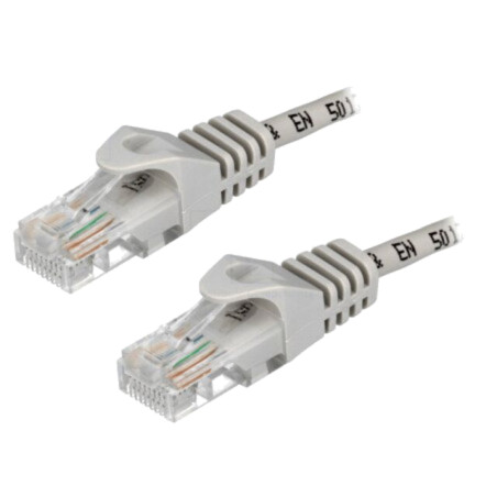 Patch cord; U/UTP; 5e; CCA; gri; 0,5m; RJ45 mufă,din ambele părţi