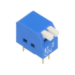 Comutator: DIP-SWITCH; Număr secţiuni: 2; ON-OFF; 0,05A/12VDC