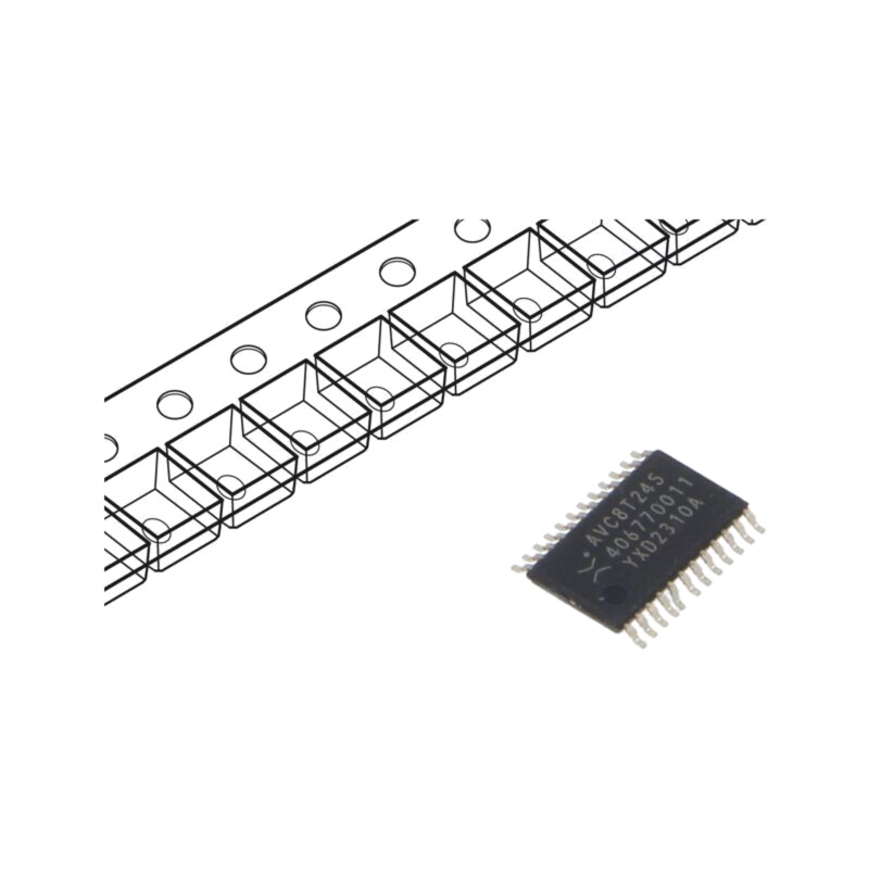 IC: digital; cu 3 stări,8bit,emiţător-receptor,translator; Ch: 1 IC: digital; cu 3 stări,8bit,emiţător-receptor,translator; Ch: 1