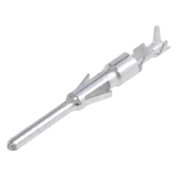 Pin; tată; argintat; 0,14÷0,5mm2; NR,ST; crimpat; pe cablu