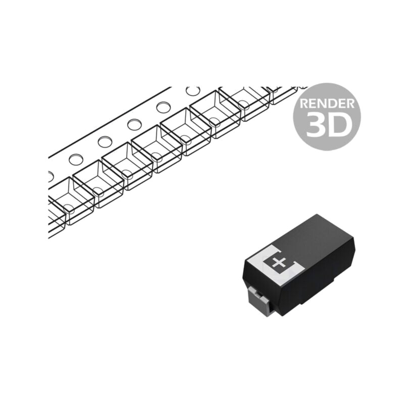 Condensator: tantal-polimer; low ESR; 47uF; 10VDC; TPE; SMD; ±20%