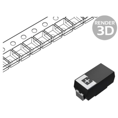 Condensator: tantal-polimer; low ESR; 47uF; 10VDC; TPE; SMD; ±20%