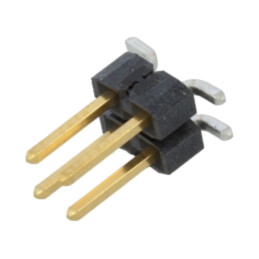 Conector: şiruri pini; tată; PIN: 4; 2,54mm; aurit; SMT; şir pini