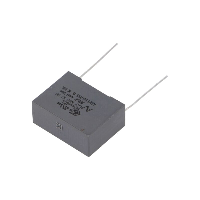 Condensator: cu polipropilenă; X1; R47 X1; 220nF; 26,5x11x20mm Condensator: cu polipropilenă; X1; R47 X1; 220nF; 26,5x11x20mm