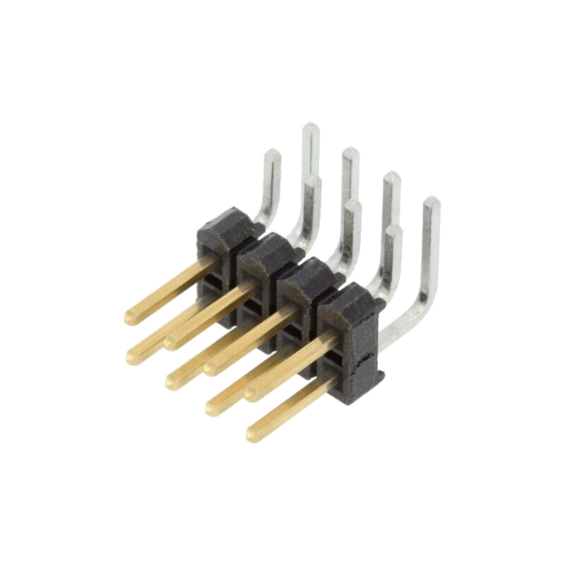 Conector: şiruri pini; şir pini; tată; PIN: 8; în unghi 90°; 2,54mm