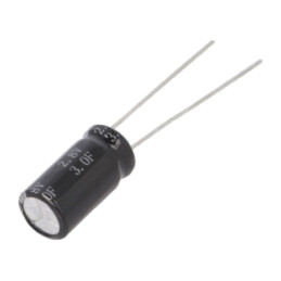 Supercondensator; THT; 3F; 2,8VDC; ±20%; Ø8x16mm; 120mΩ; -40÷65°C