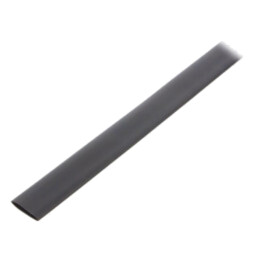 Manşon termocontractabil; fără adeziv; 2: 1; 6,4mm; neagră; rolă