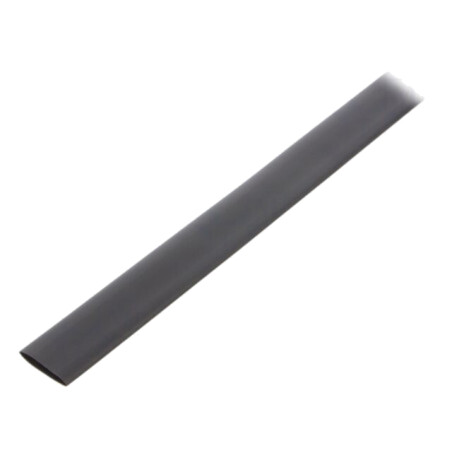 Manşon termocontractabil; fără adeziv; 2: 1; 6,4mm; neagră; rolă