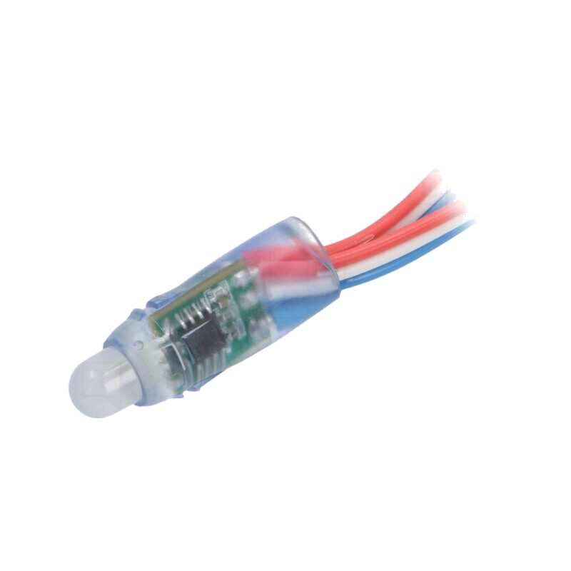 LED; RGB; IP65; 140°; Ø12mm; Controler: UCS1903,WS2811; 12VDC