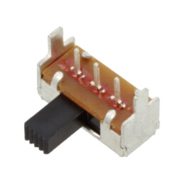 Comutator: glisant; Poz: 2; SPDT; 0,2A/30VDC; ON-ON; THT; -20÷70°C