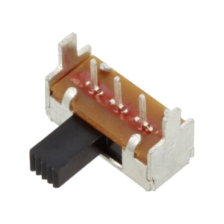 Comutator: glisant; Poz: 2; SPDT; 0,2A/30VDC; ON-ON; THT; -20÷70°C