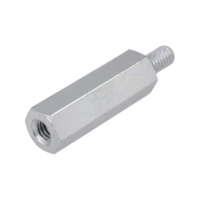 Piuliţă-distanţieră filetată; 90mm; Filet int: M4; Filet ext: M4 Piuliţă-distanţieră filetată; 90mm; Filet int: M4; Filet ext: M4