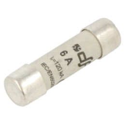 Siguranţă: siguranţă; gG; 6A; 500VAC; 250VDC; 10,3x38mm