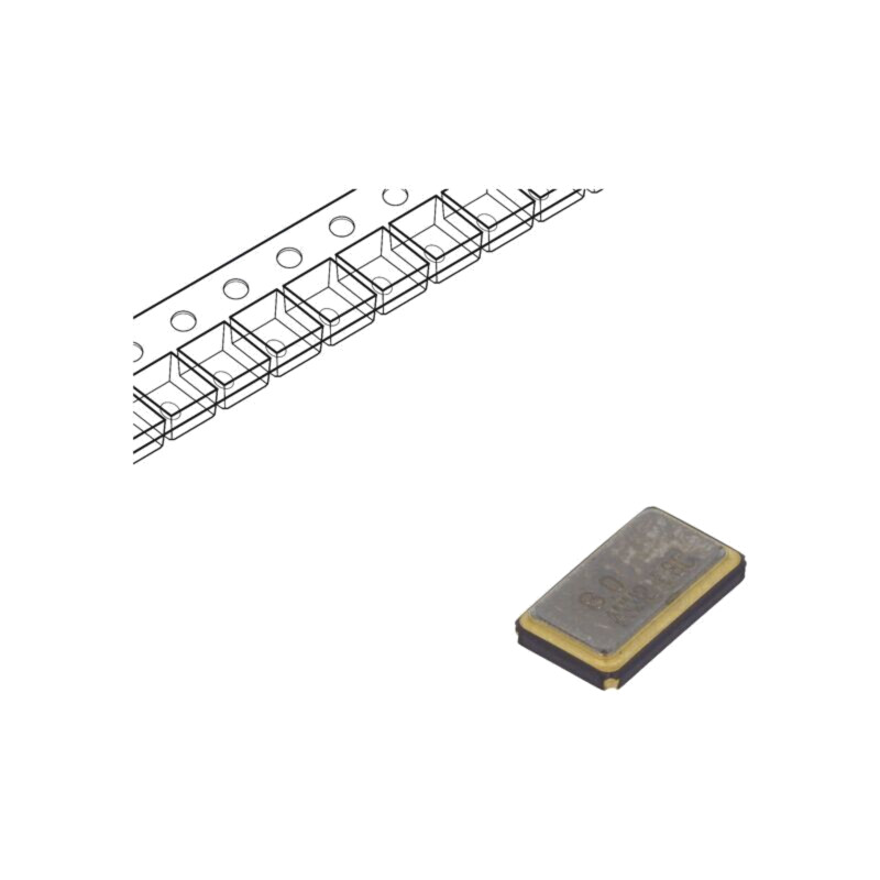 Generator: de cuarţ; 8MHz; SMD; ±20ppm; -20÷70°C; 3,6x6x1,2mm Generator: de cuarţ; 8MHz; SMD; ±20ppm; -20÷70°C; 3,6x6x1,2mm