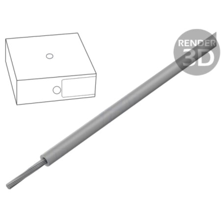 Cablu; ÖLFLEX® HEAT 125 SC; 1x1mm2; litat; Cu; gri; -55÷125°C