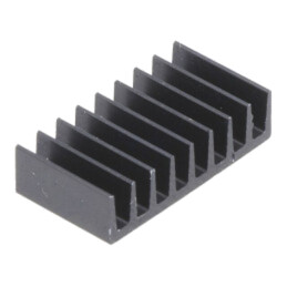 Radiator: extrudat; neagră; L: 10mm; W: 19mm; H: 4,8mm; 35K/W