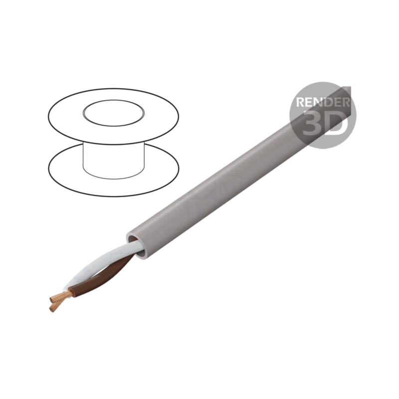 Cablu; UNITRONIC® LiHH; 2x0,34mm2; neecranat; 60V; Cu; litat