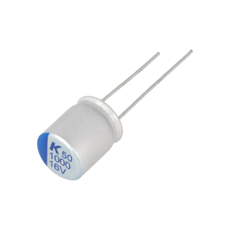 Condensator: polimeric; low ESR; 1000uF; 16VDC; ESR: 13mΩ; THT; ±20% Condensator: polimeric; low ESR; 1000uF; 16VDC; ESR: 13mΩ; THT; ±20%