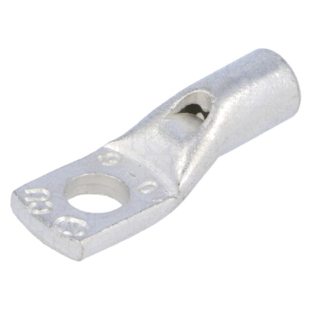 Vârf: inelar tubular; M6; 10mm2; crimpat; pe cablu; cositorit