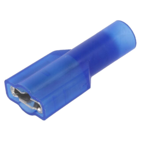 Terminal: plat; 6,4mm; 0,8mm; mamă; crimpat; pe cablu; izolată