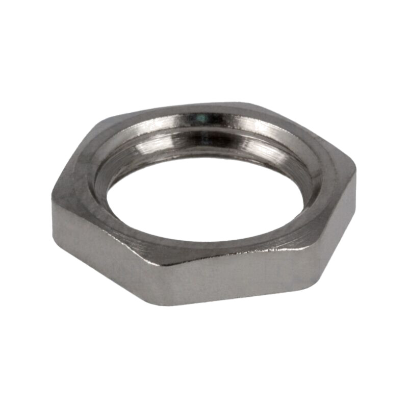 Piuliţă; M32; alamă; nichel; 36mm; Pas: 1,5 Piuliţă; M32; alamă; nichel; 36mm; Pas: 1,5