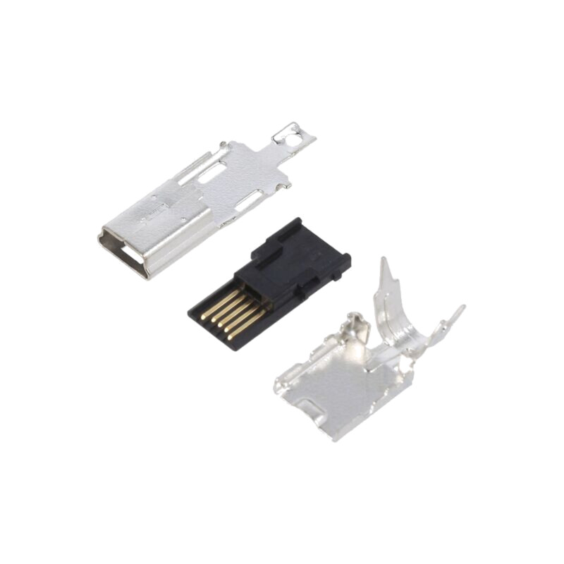 Conector: USB B mini; mufă; UX; pe cablu; lipire; PIN: 5; drept; tavă