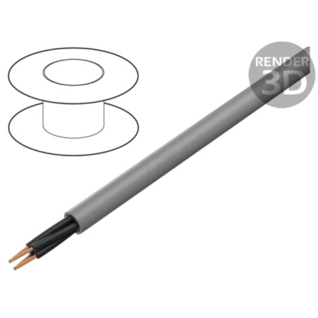 Cablu; ÖLFLEX® SMART 108; 3x0,5mm2; neecranat; 300V,500V; Cu; gri