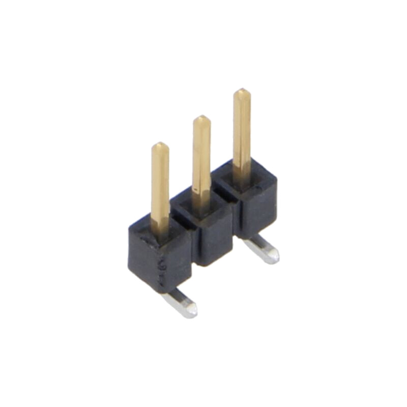 Conector: şiruri pini; tată; PIN: 3; 2,54mm; aurit; SMT; şir pini Conector: şiruri pini; tată; PIN: 3; 2,54mm; aurit; SMT; şir pini