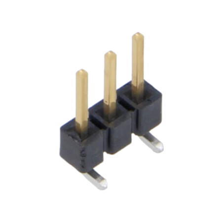Conector: şiruri pini; tată; PIN: 3; 2,54mm; aurit; SMT; şir pini
