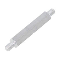 Piuliţă-distanţieră filetată; 40mm; Filet ext: M5; hexagonală