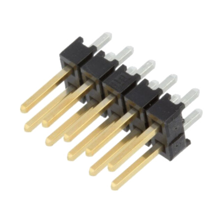 Conector: şiruri pini; şir pini; tată; PIN: 10; drept; 2,54mm; THT