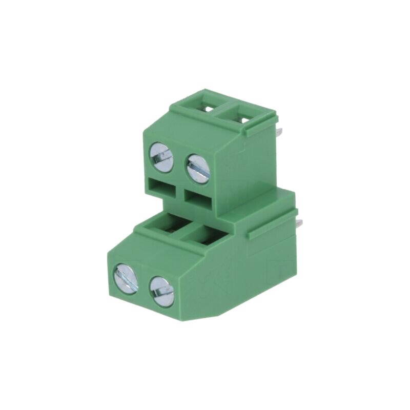 Regletă de conexiuni pt.PCB; în unghi 90°; 5,08mm; piste: 4; 15A Regletă de conexiuni pt.PCB; în unghi 90°; 5,08mm; piste: 4; 15A