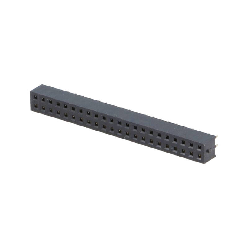 Conector: şiruri pini; soclu; mamă; PIN: 44; drept; 2mm; THT; 2x22 Conector: şiruri pini; soclu; mamă; PIN: 44; drept; 2mm; THT; 2x22