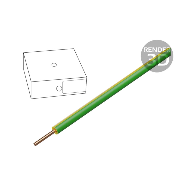 Cablu; H07V-U; 2,5mm2; sârmă; Cu; PVC; galben-verde; 450V,750V; 100m Cablu; H07V-U; 2,5mm2; sârmă; Cu; PVC; galben-verde; 450V,750V; 100m