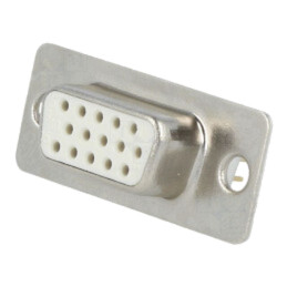 D-Sub HD; PIN: 15; soclu; mamă; drept; THT; 5A; 15mΩ; Placare: aurit