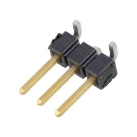 Conector: şiruri pini; tată; PIN: 3; 2,54mm; aurit; SMT; şir pini