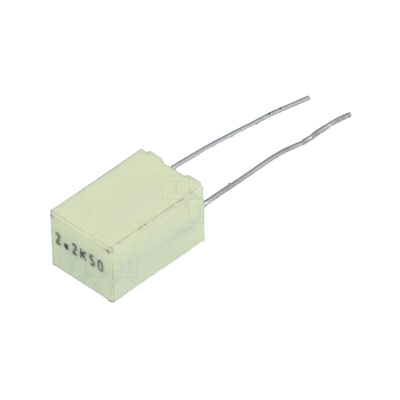 Condensator: cu poliester; 2,2uF; 30VAC; 50VDC; 5mm; ±5%; -55÷105°C Condensator: cu poliester; 2,2uF; 30VAC; 50VDC; 5mm; ±5%; -55÷105°C