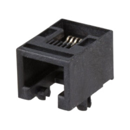 Conector: RJ12; soclu; PIN: 6; Cat: 3; profil jos; Dispunere: 6p6c