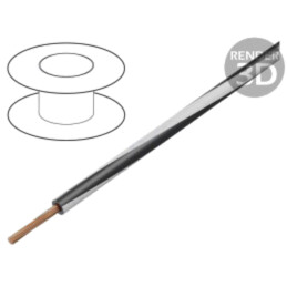 Cablu; X05V-K; litat; Cu; 1mm2; PVC; negru-alb; 300V,500V; 250m